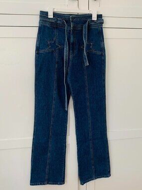 Stoned Immaculate High Waist Super Star Straight Vintage Jeans